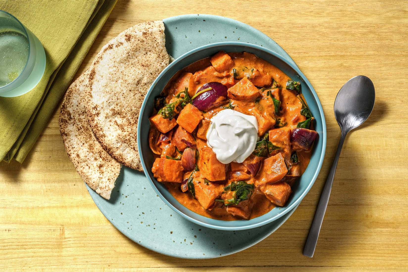 Indisches Süßkartoffel-Tikka-Curry