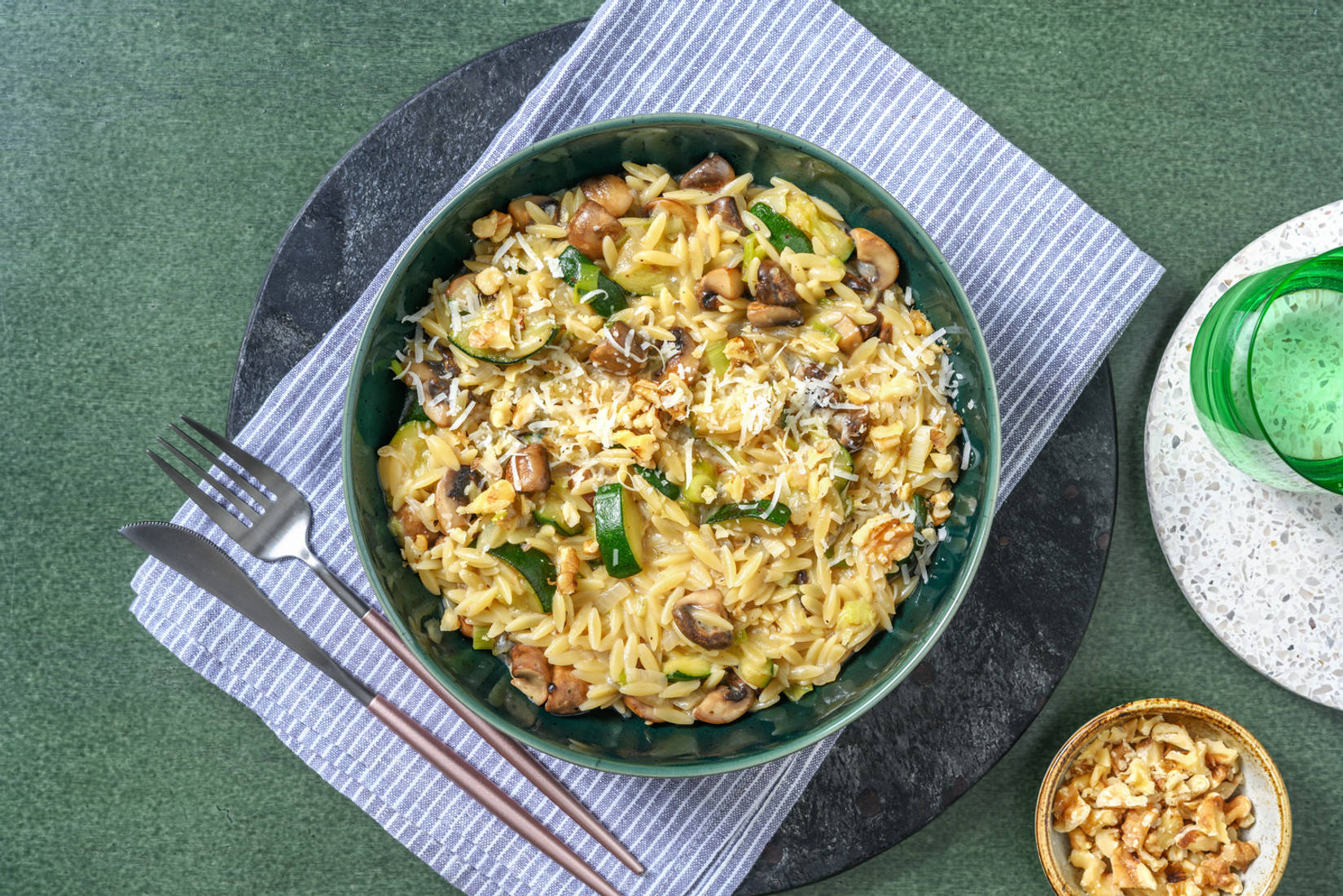 Risotto d’orzo aux champignons