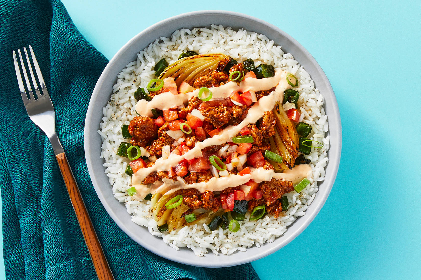 Saucy Pork Burrito Bowls