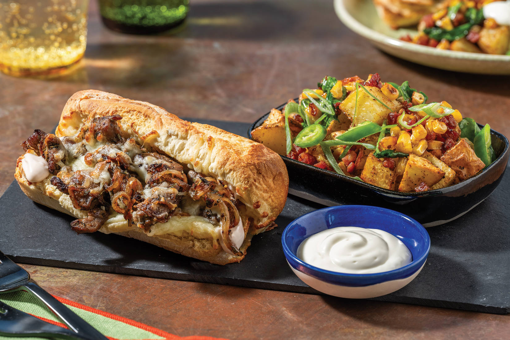 Philly-Style Beef & Cheese Subs