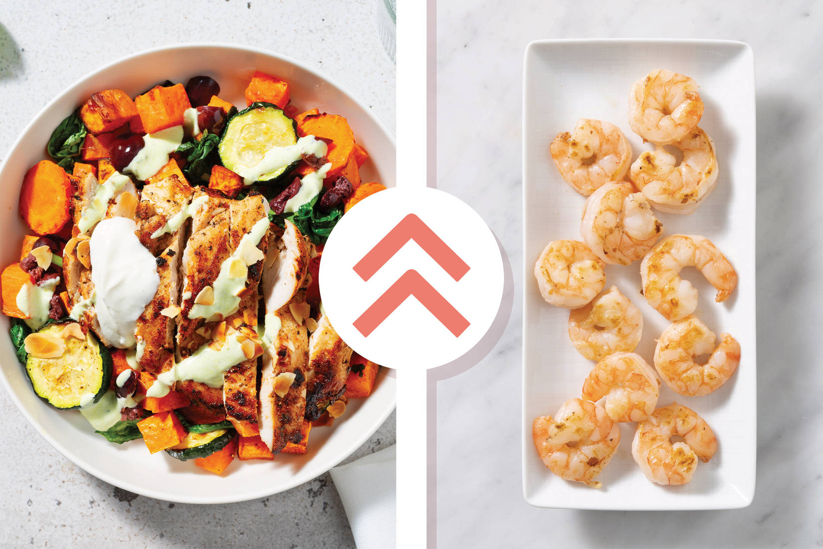 Mediterranean Prawns & Veggie-Olive Toss