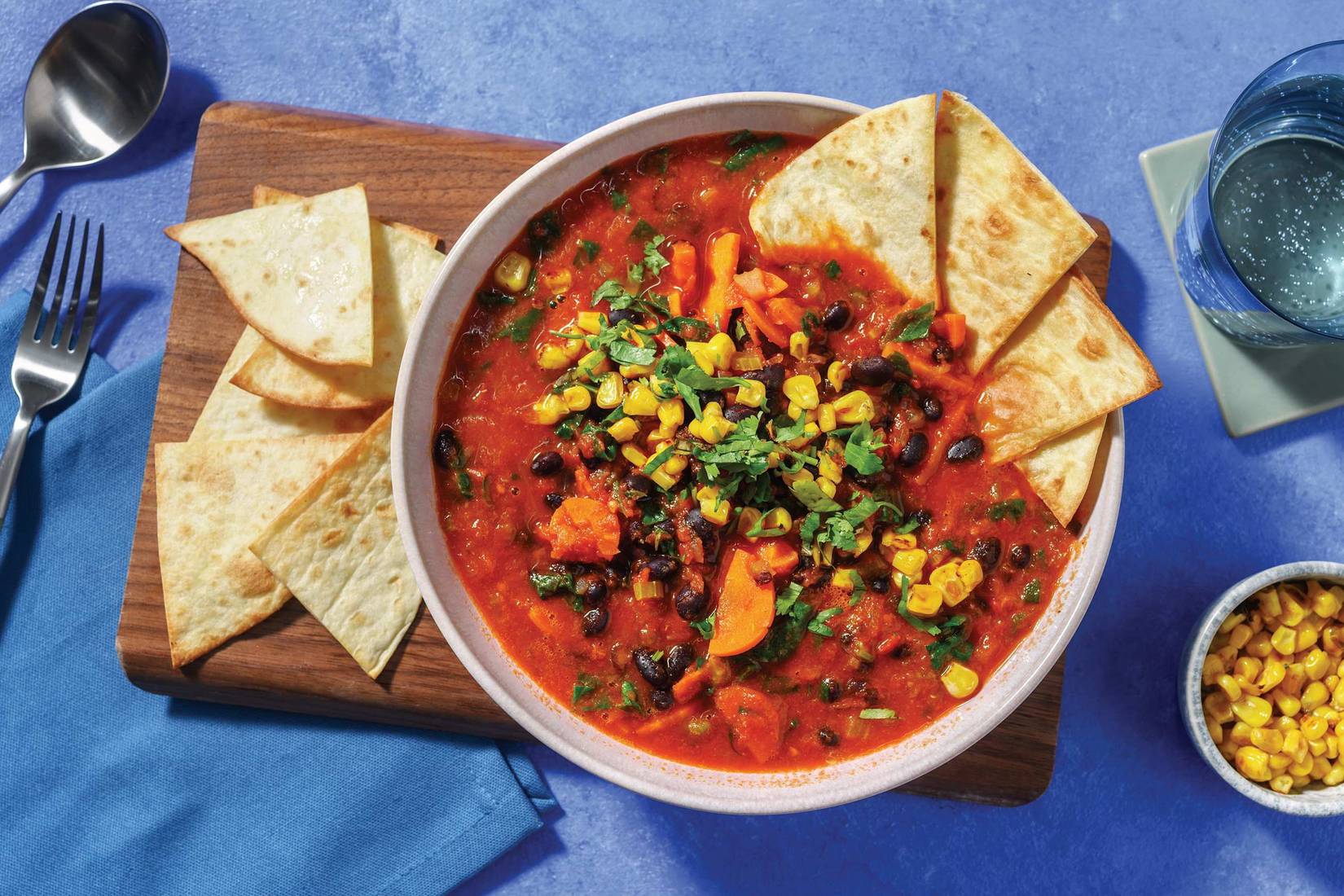 Picante Black Bean, Chicken & Veggie-Loaded Soup