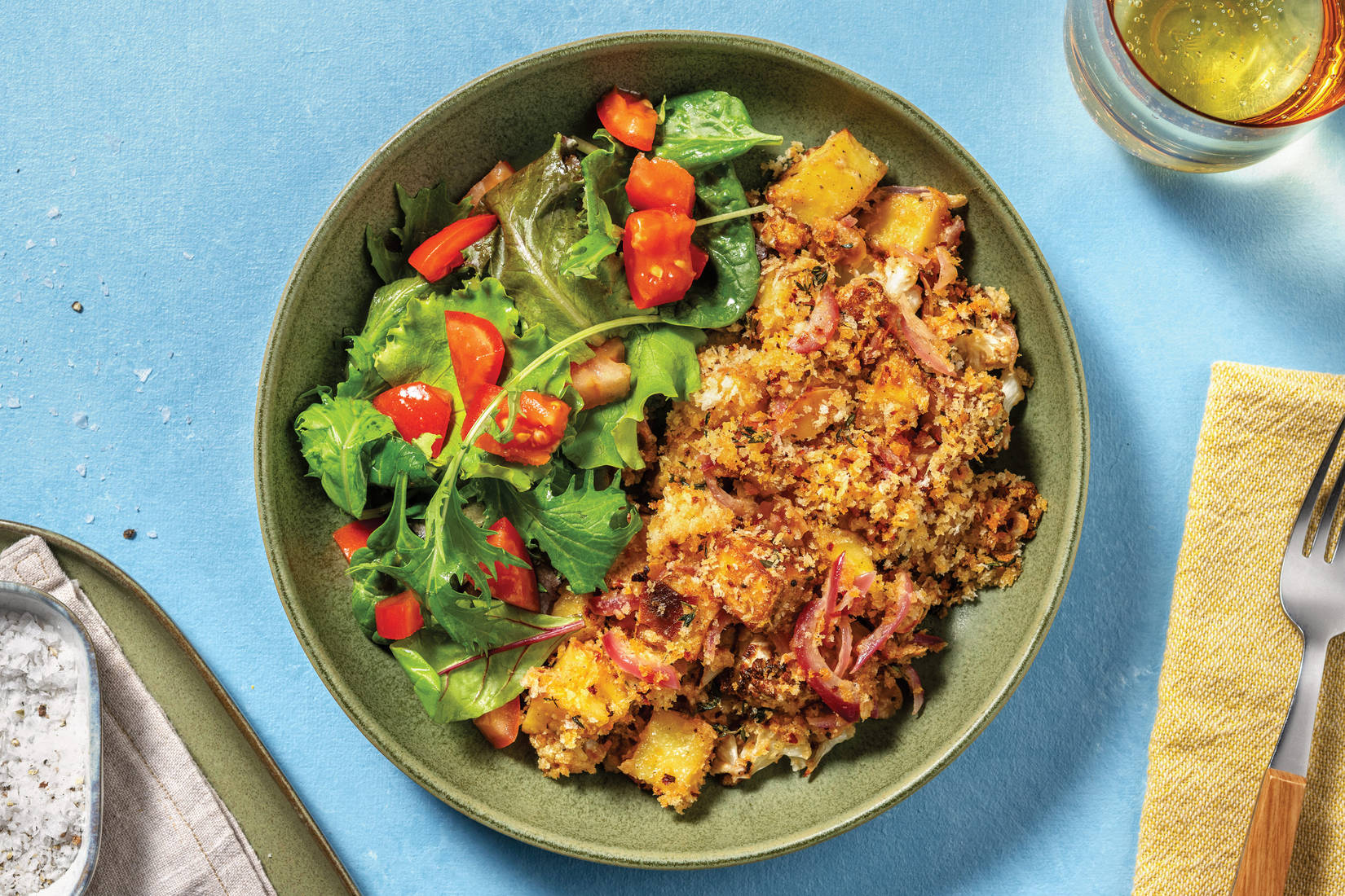 Potato, Bacon & Cauliflower Gratin