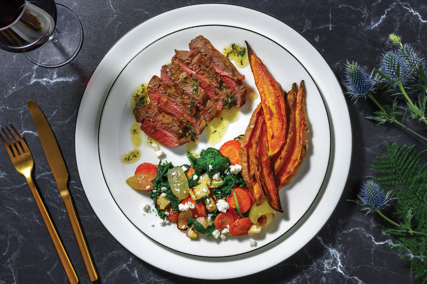 Seared Lamb Backstrap & Rosemary Butter