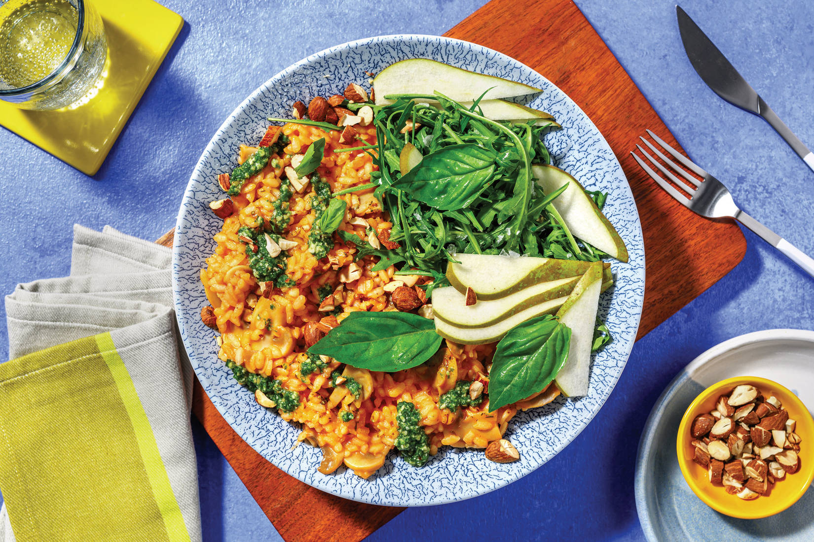 Rustic Mushroom & Basil Pesto Risoni