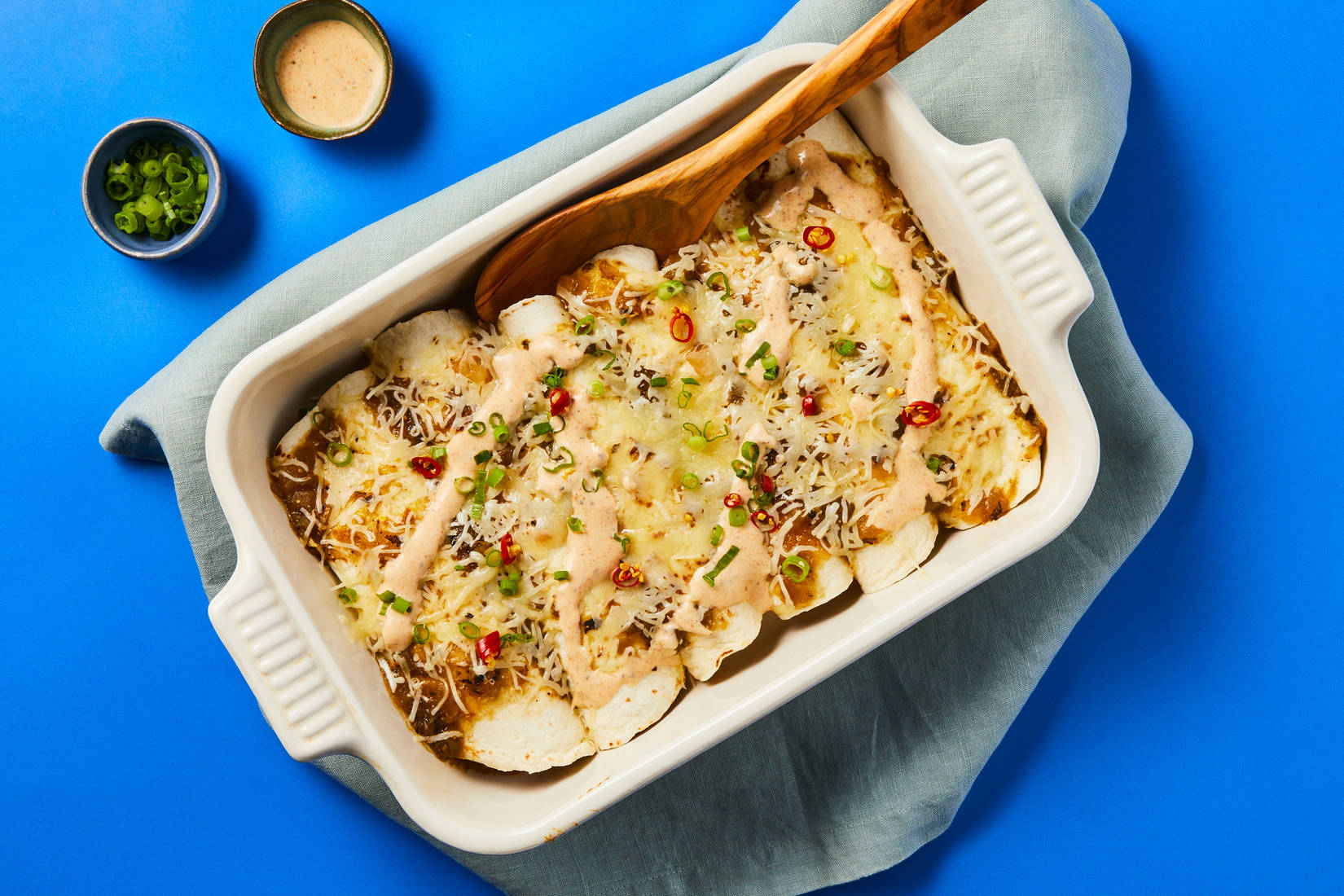 Plant-Based Protein Enchiladas Verdes