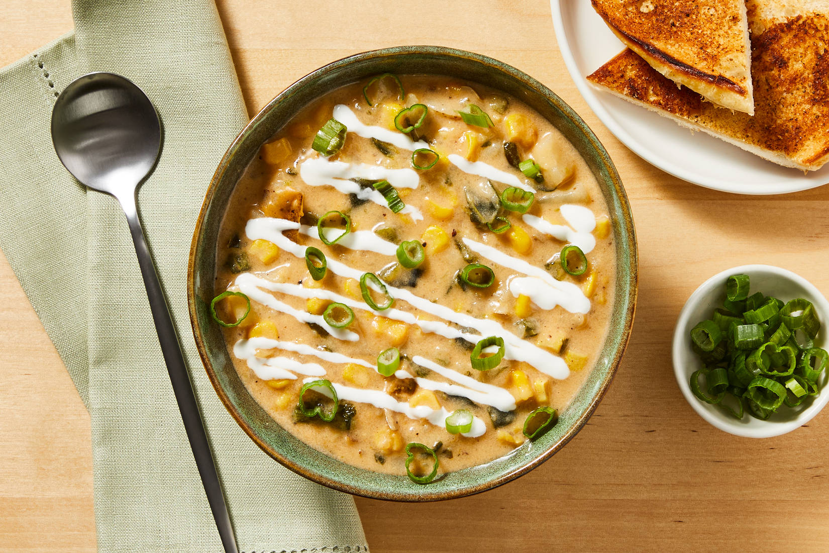 Sweet Corn & Green Pepper Chowder