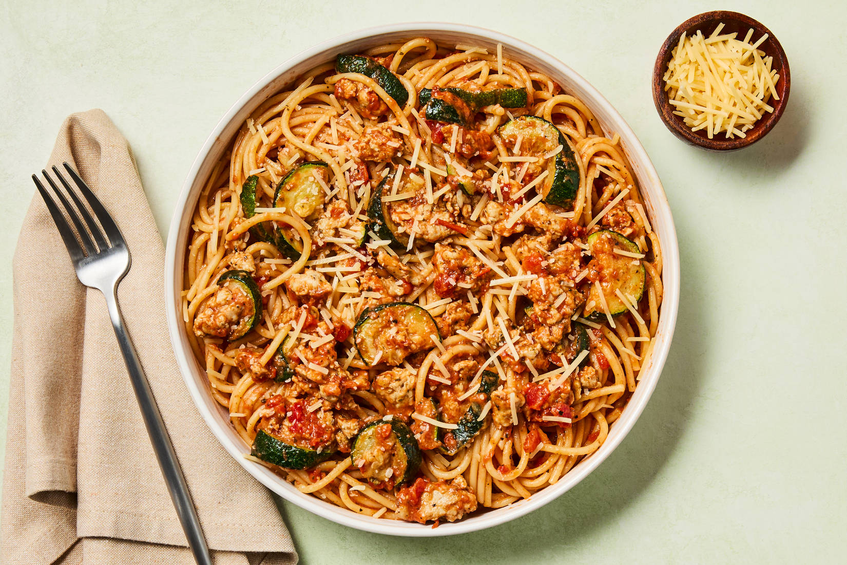 Italian Pork Sausage Spaghetti Bolognese