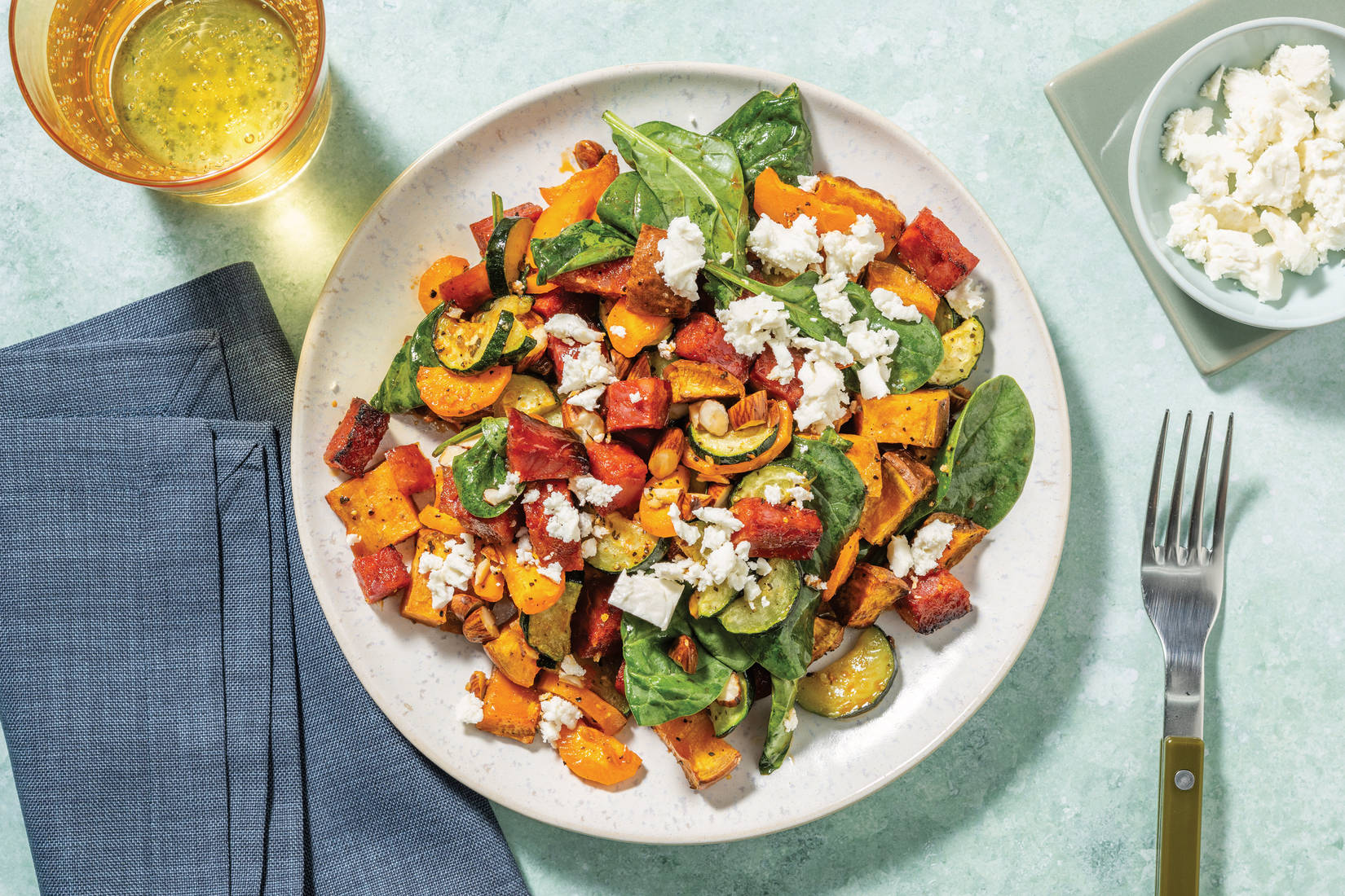 One-Tray Chorizo Veggie Toss