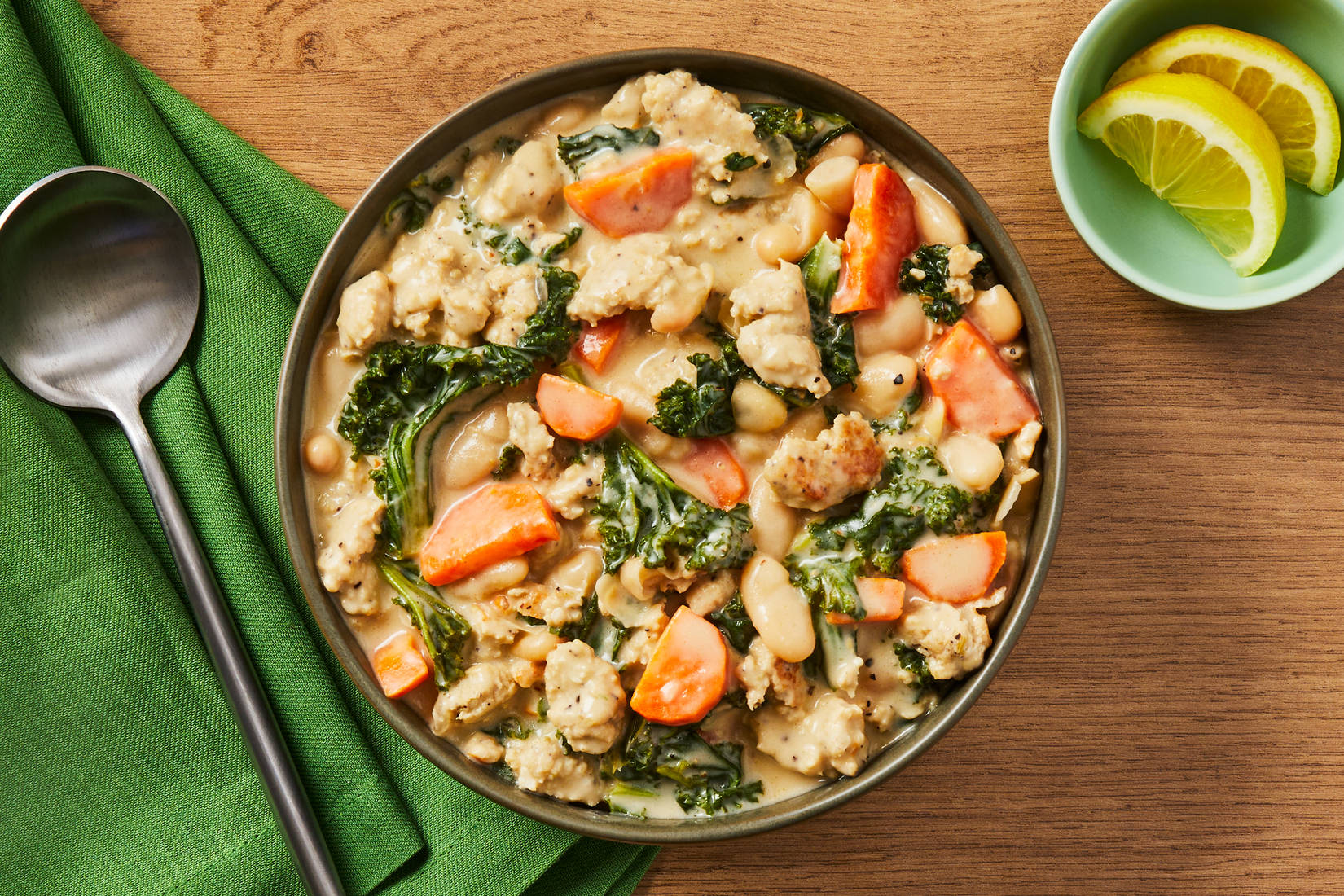 One-Pot Chicken Sausage & Bean Soup