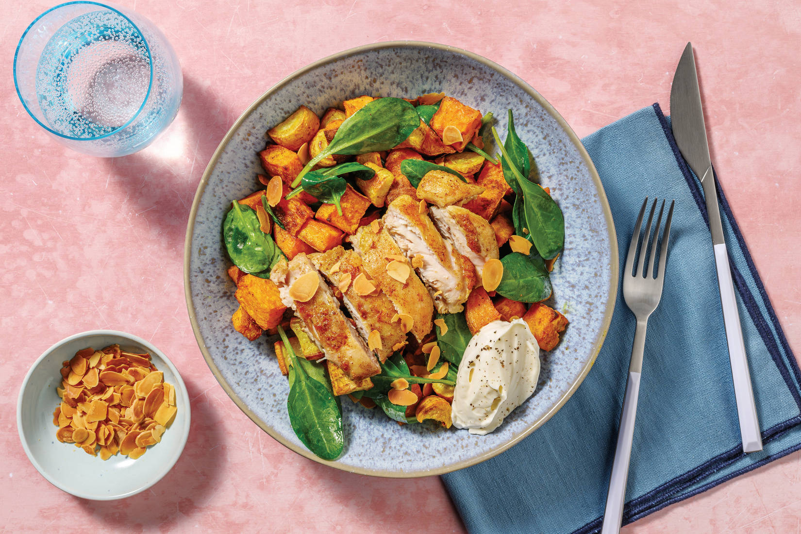 Sri Lankan-Spiced Chicken & Roast Veggie Toss