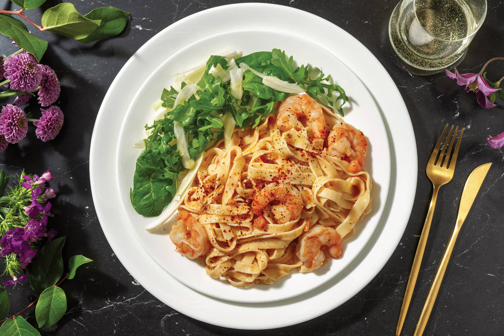 Gourmet Prawn & Fresh Fettuccine Alfredo