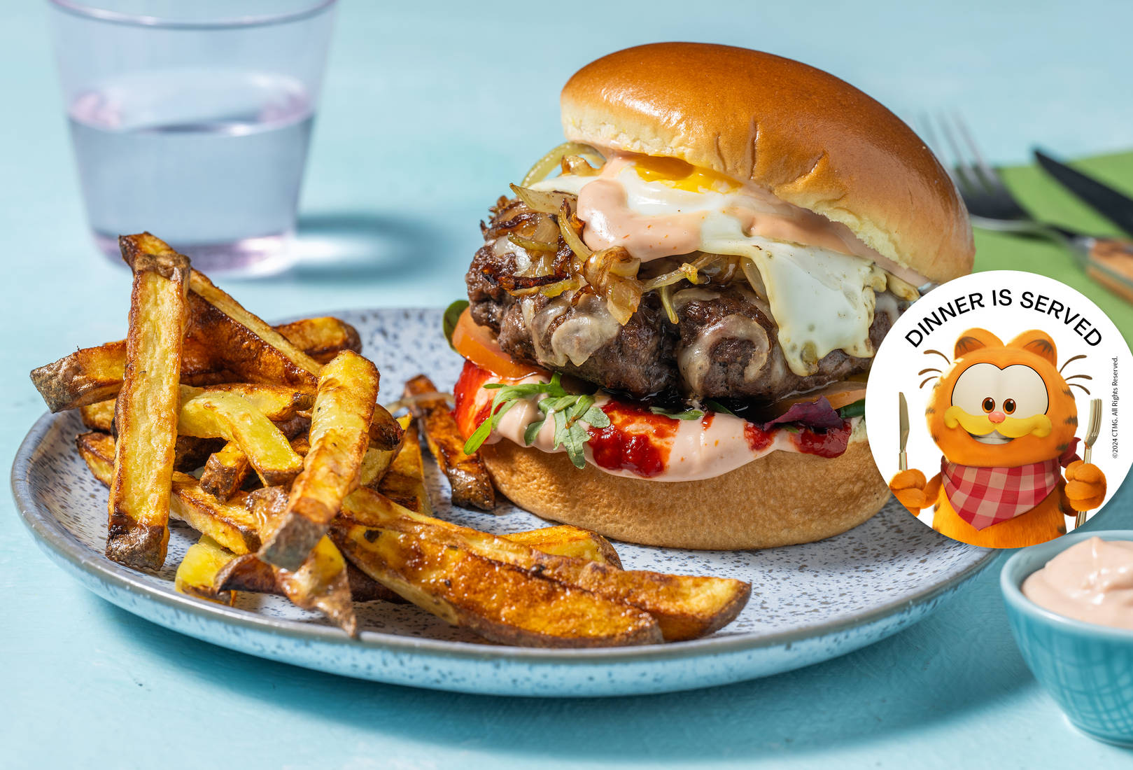 Aussie Pork Cheeseburger & The Lot