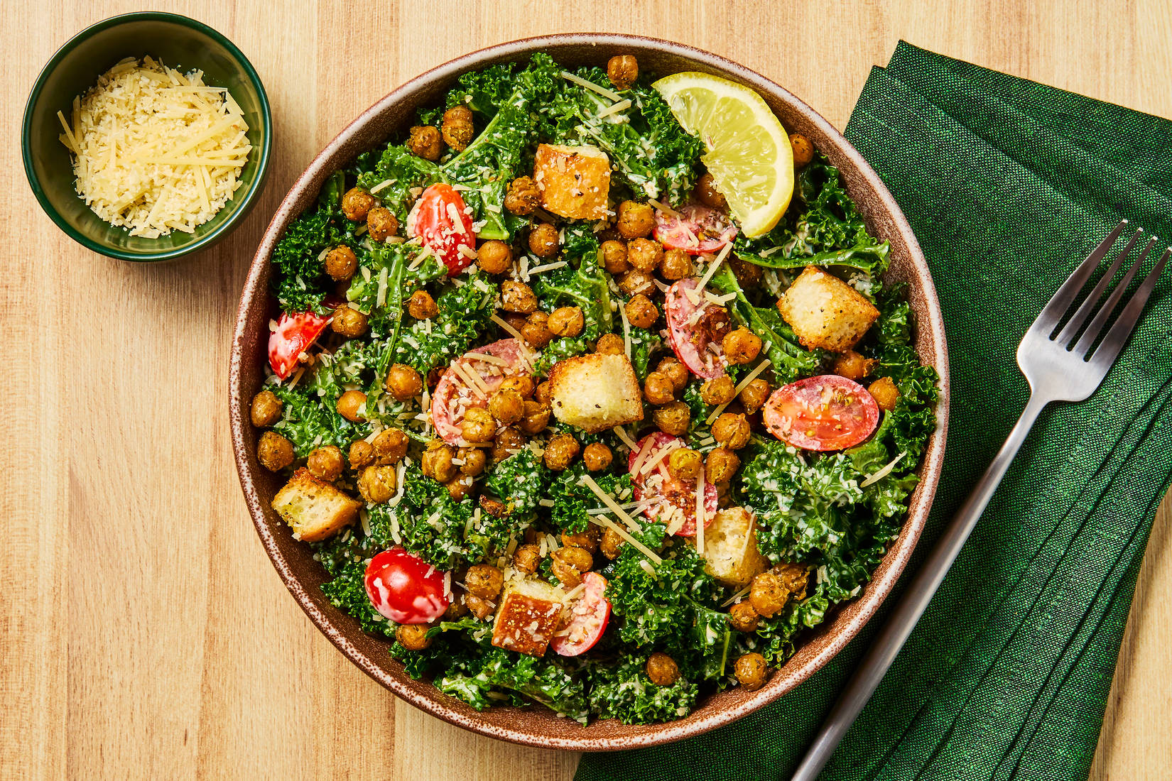Roasted Chickpea & Kale Salad