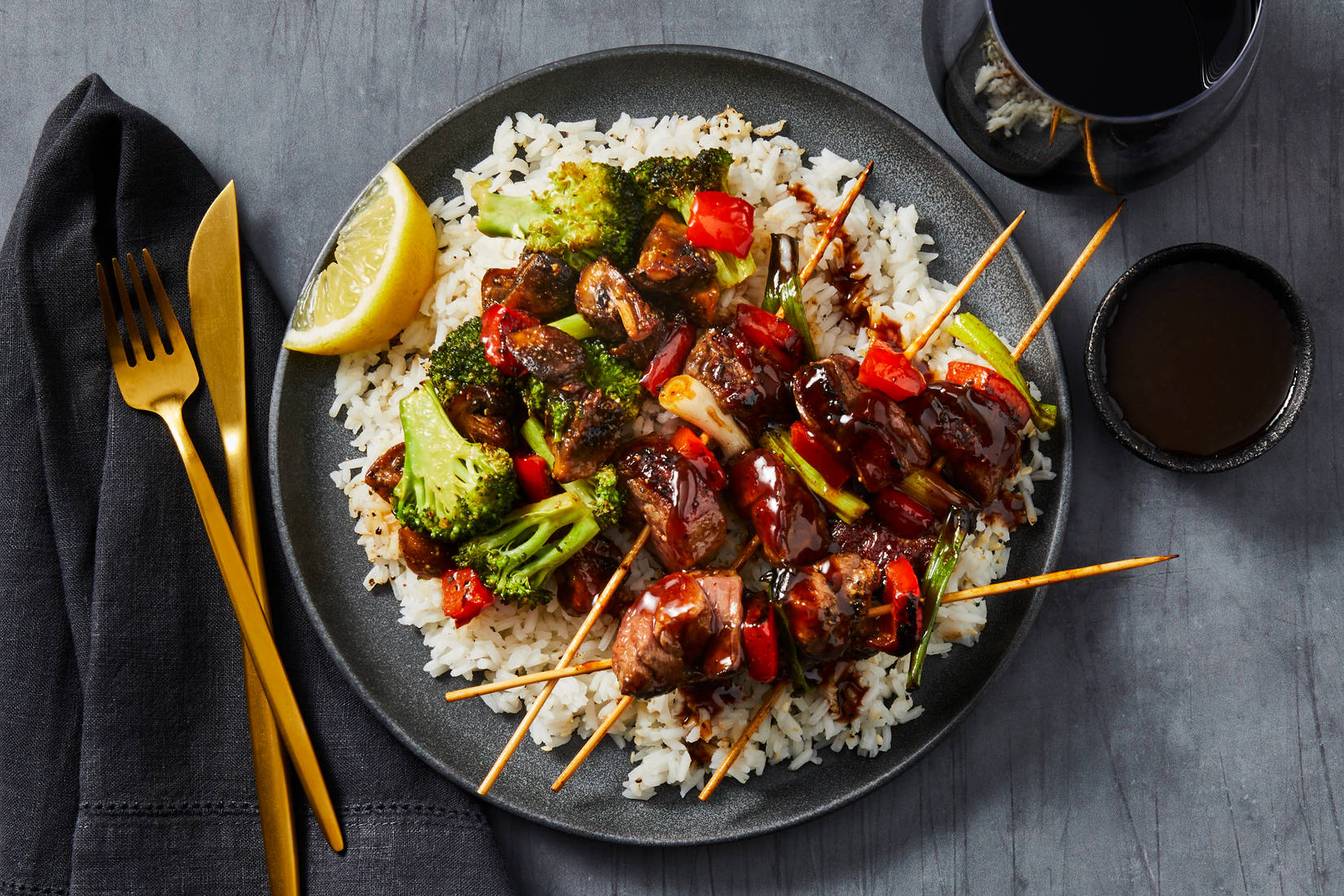 Yakitori-Style Steak Skewers