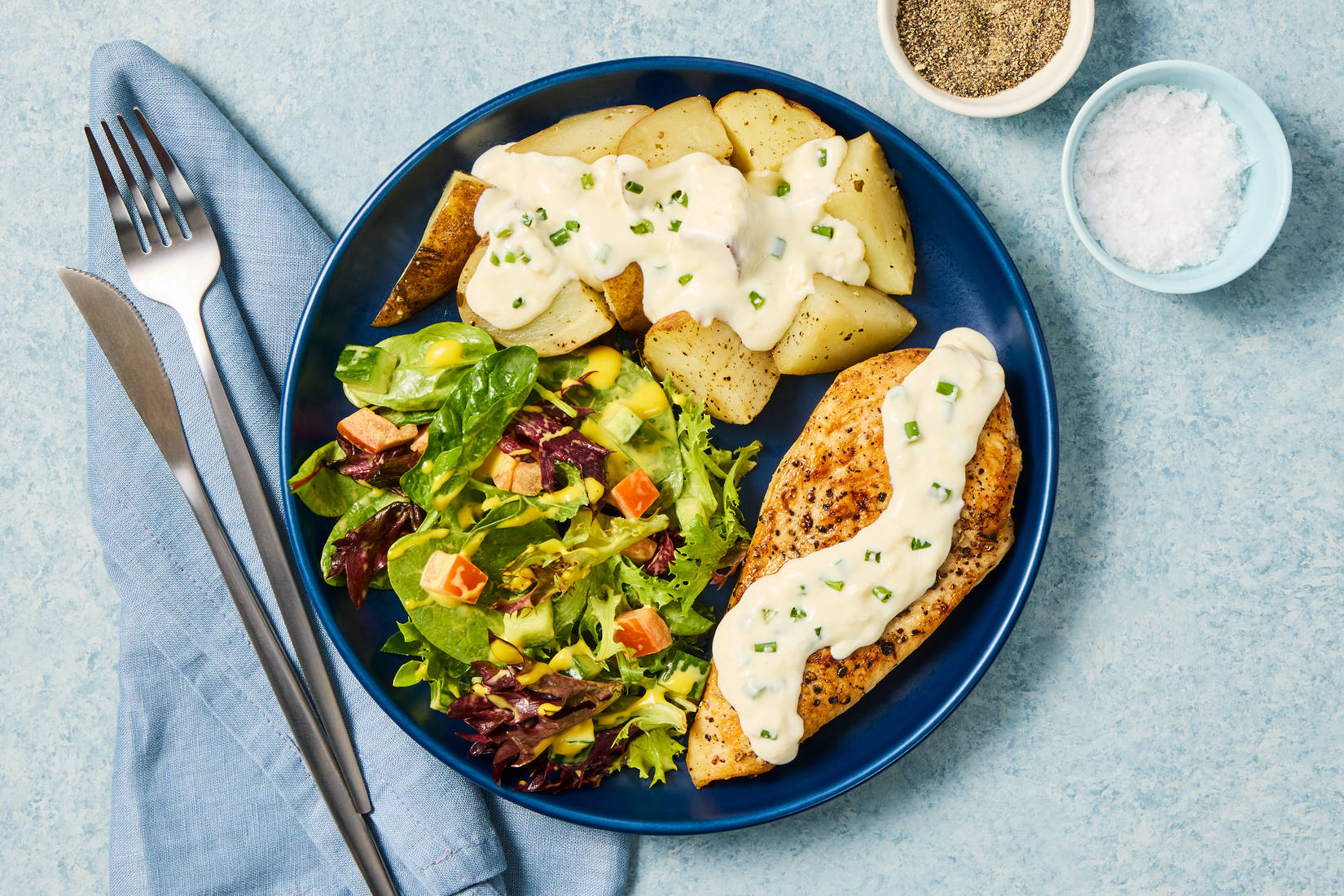 Parmesan Chive Chicken & Potatoes