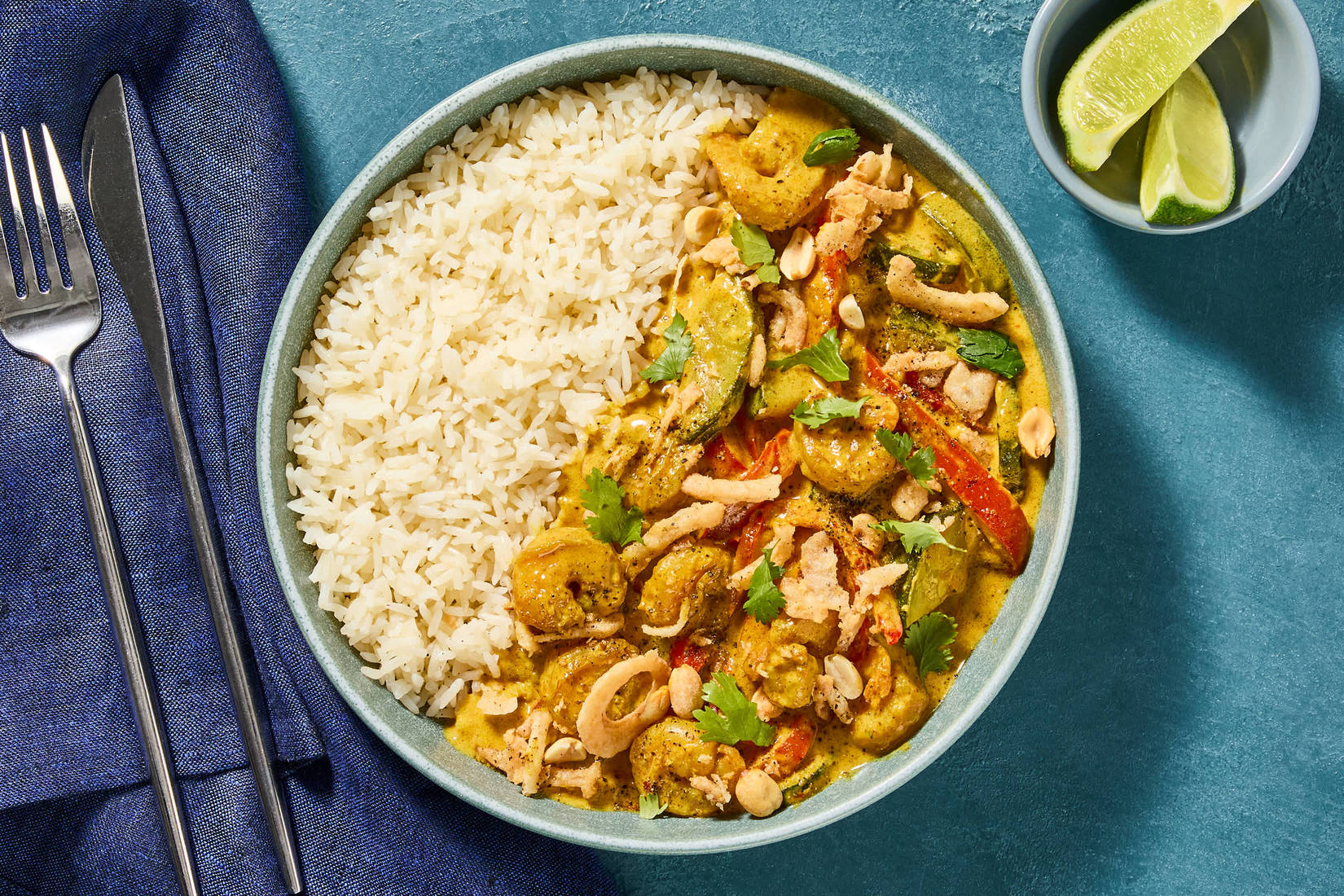 Spicy Shrimp & Zucchini Curry