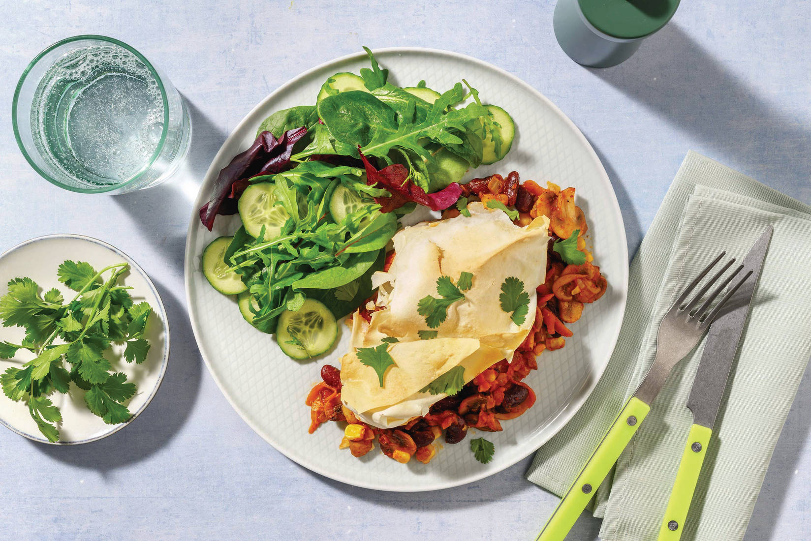 Mexican Mushroom & Kidney Bean Pie