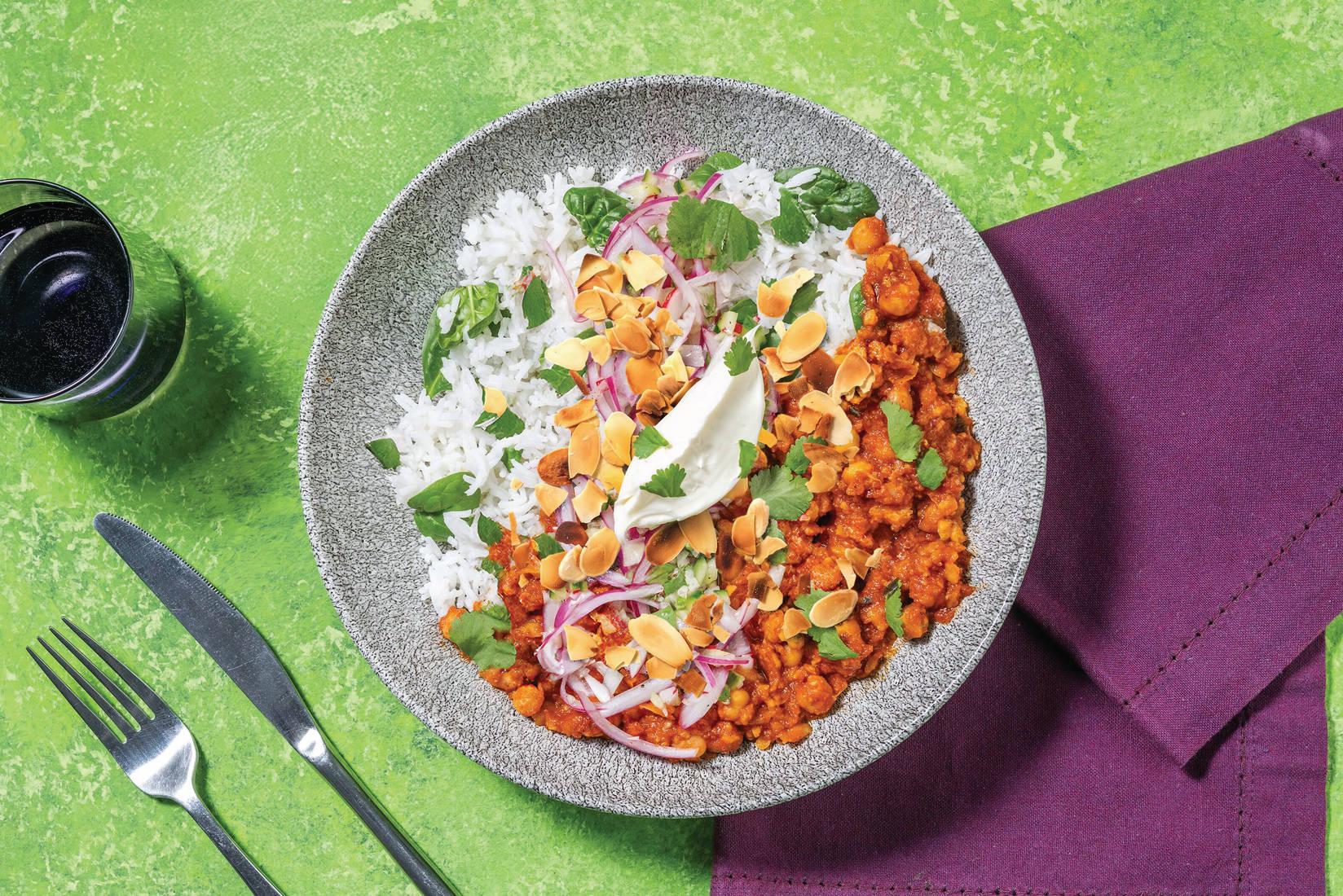 Cheesy Mexican Smashed Chickpeas & Garlic Rice