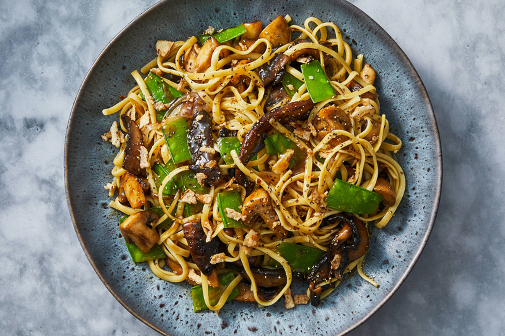Linguini and Savoury Mushroom Sauce