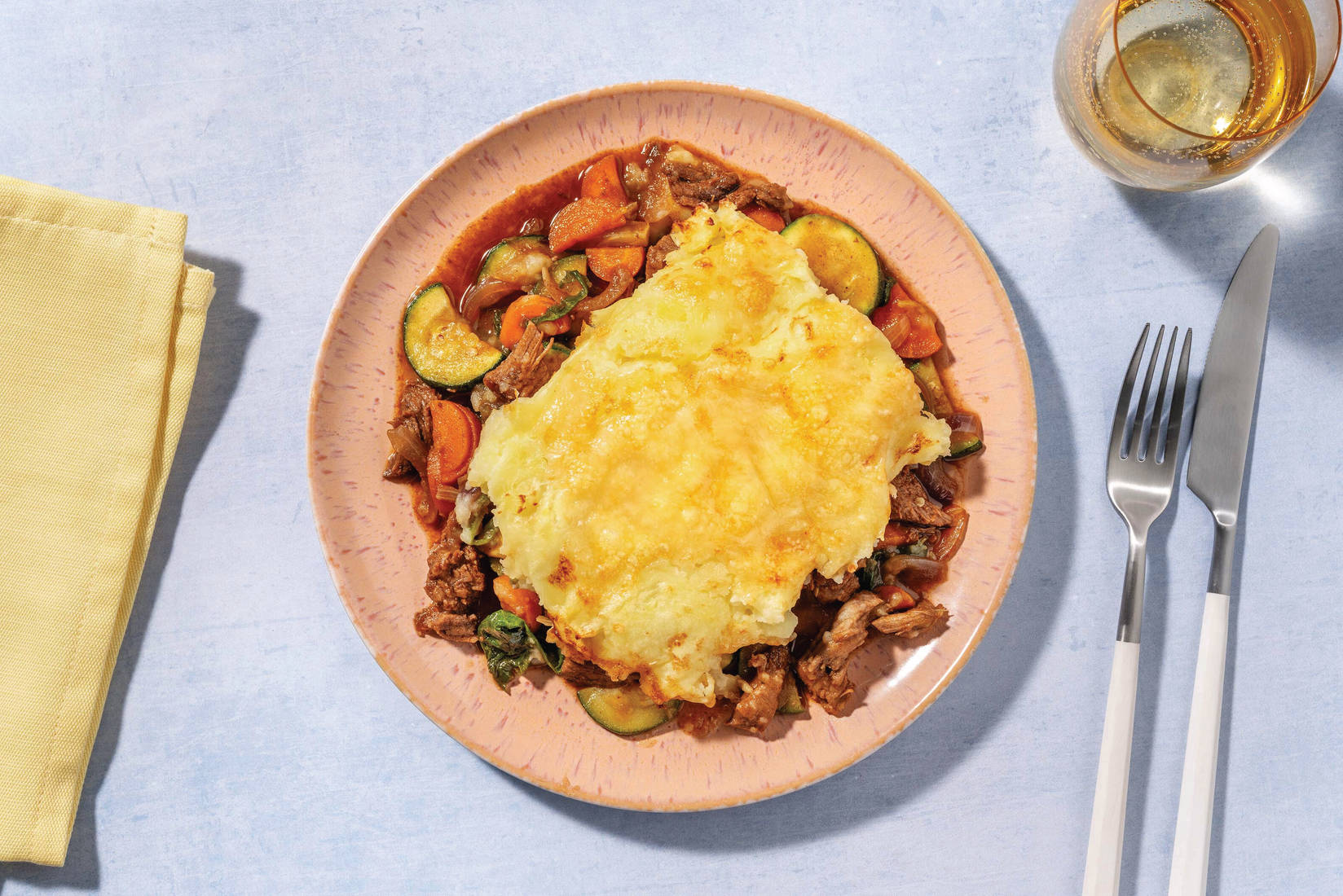 Loaded Beef Brisket & Veggie Pie