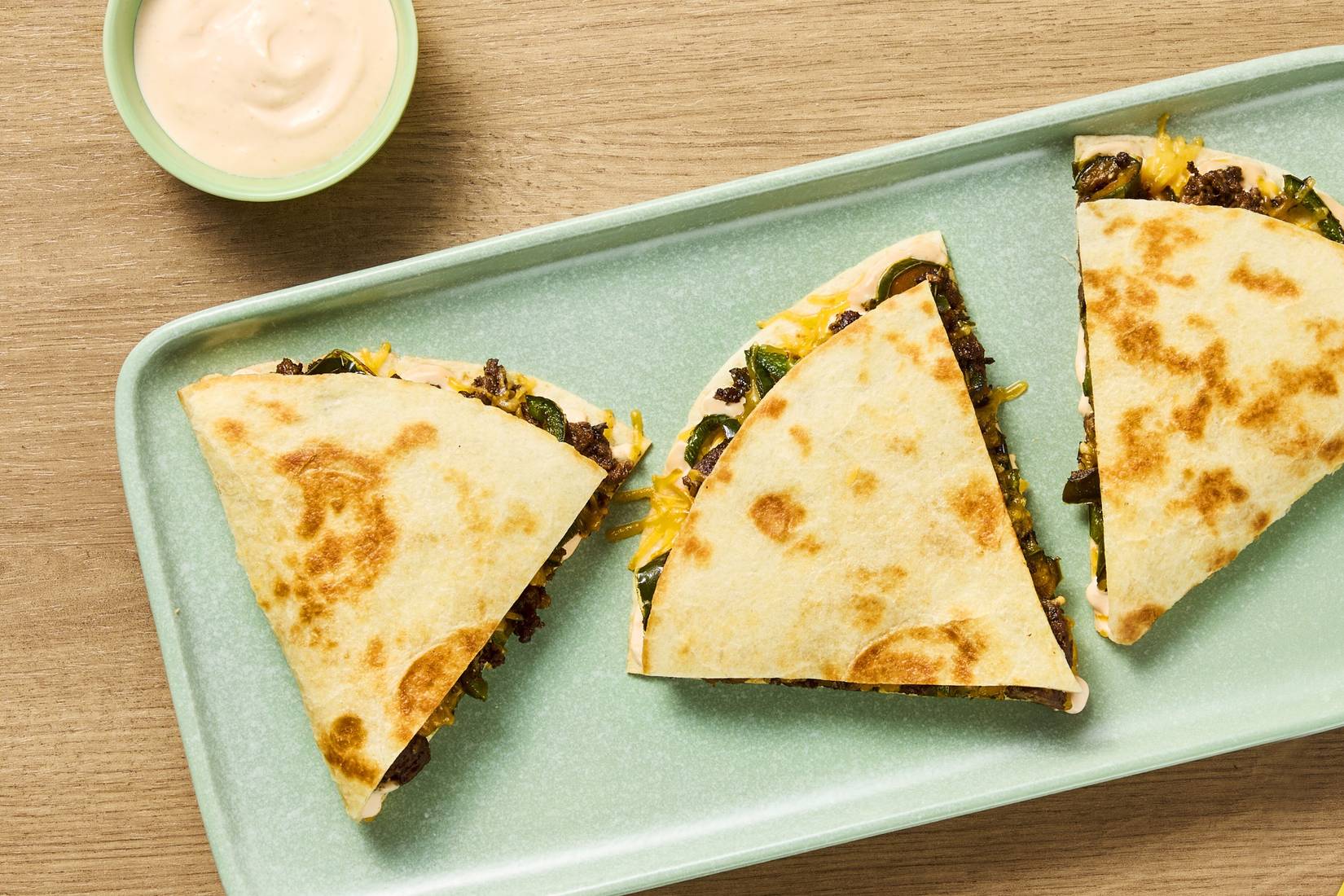 One-Pan Cheesy Beef Tortilla Melts