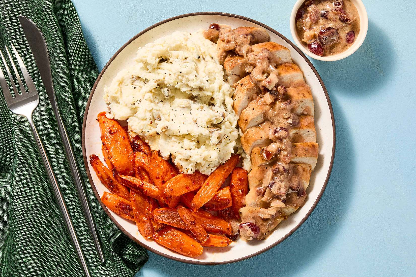 Chicken with Cranberry-Shallot Sauce