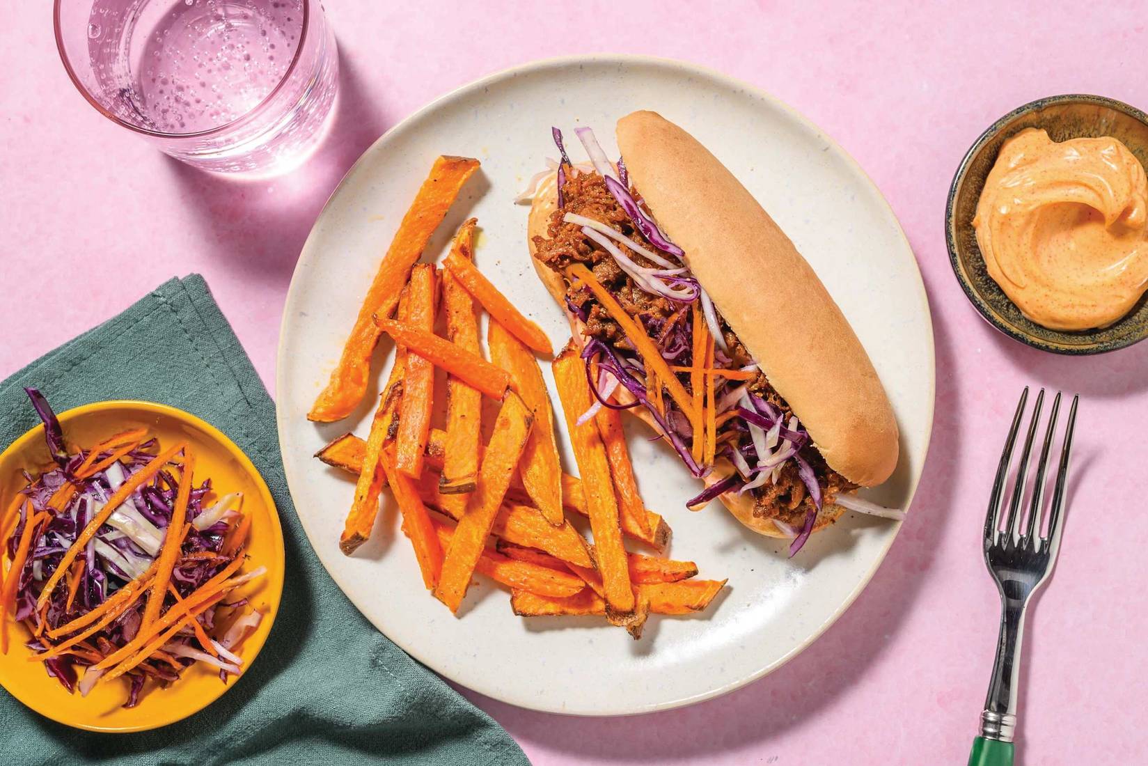 Double Texan-Spiced Beef Brisket & Slaw Subs