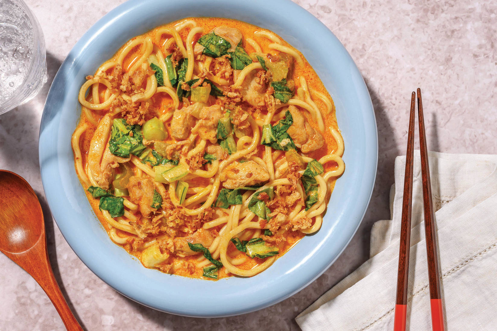 Double Tom Yum Chicken Noodle Soup