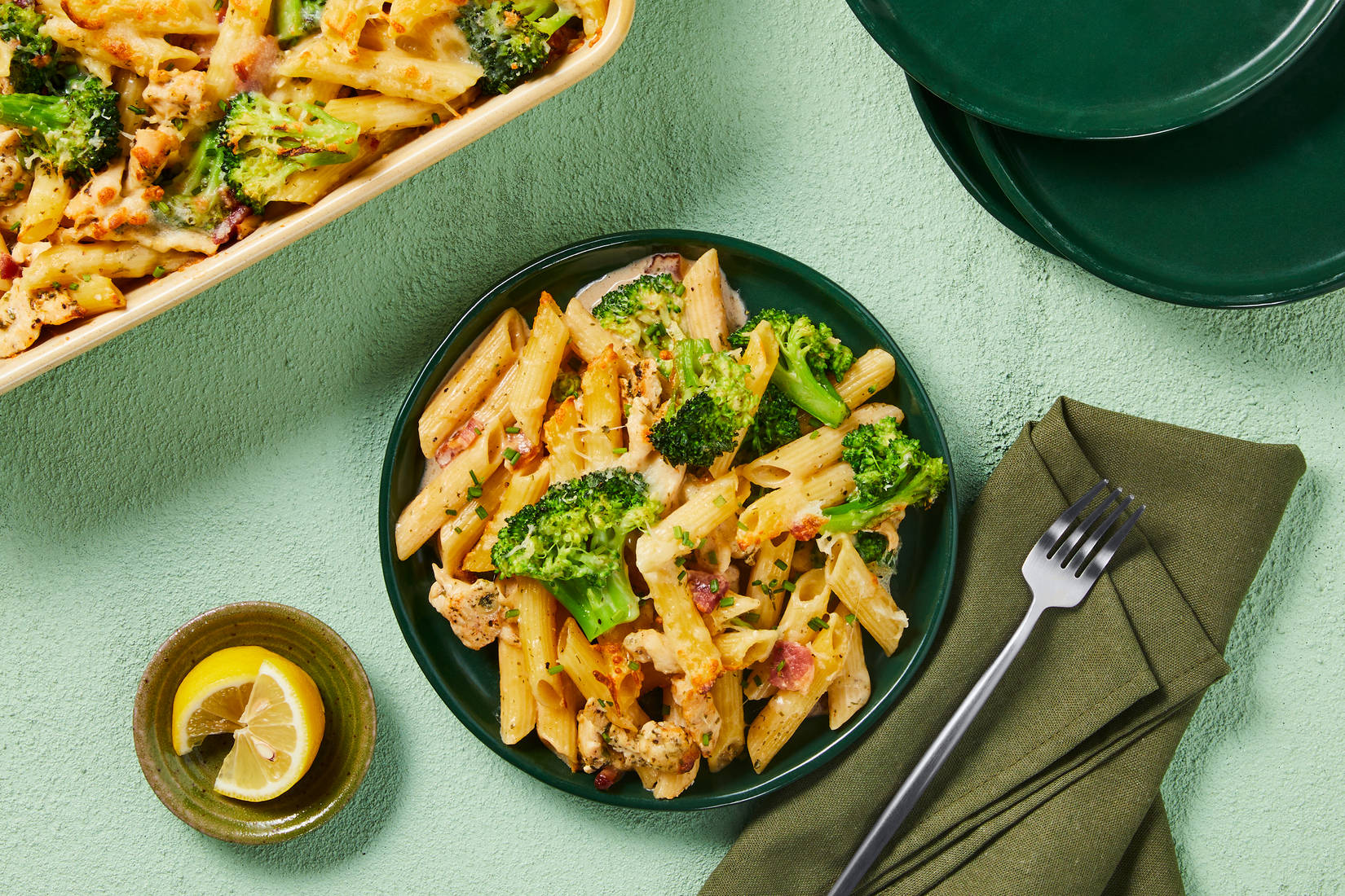 Chicken & Bacon Ranch Pasta Bake