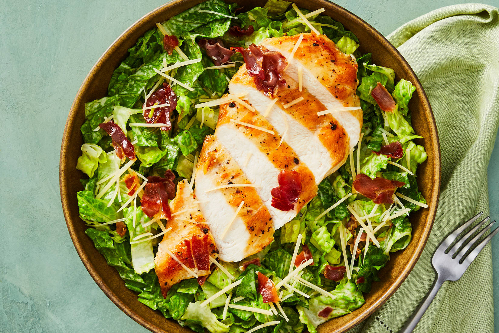 Chicken & Crispy Prosciutto Caesar Salad
