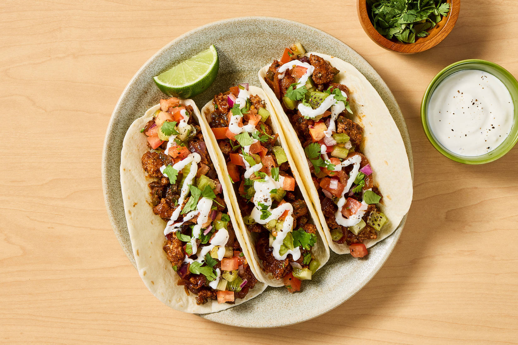 One-Pan Turkey & Green Pepper Tacos