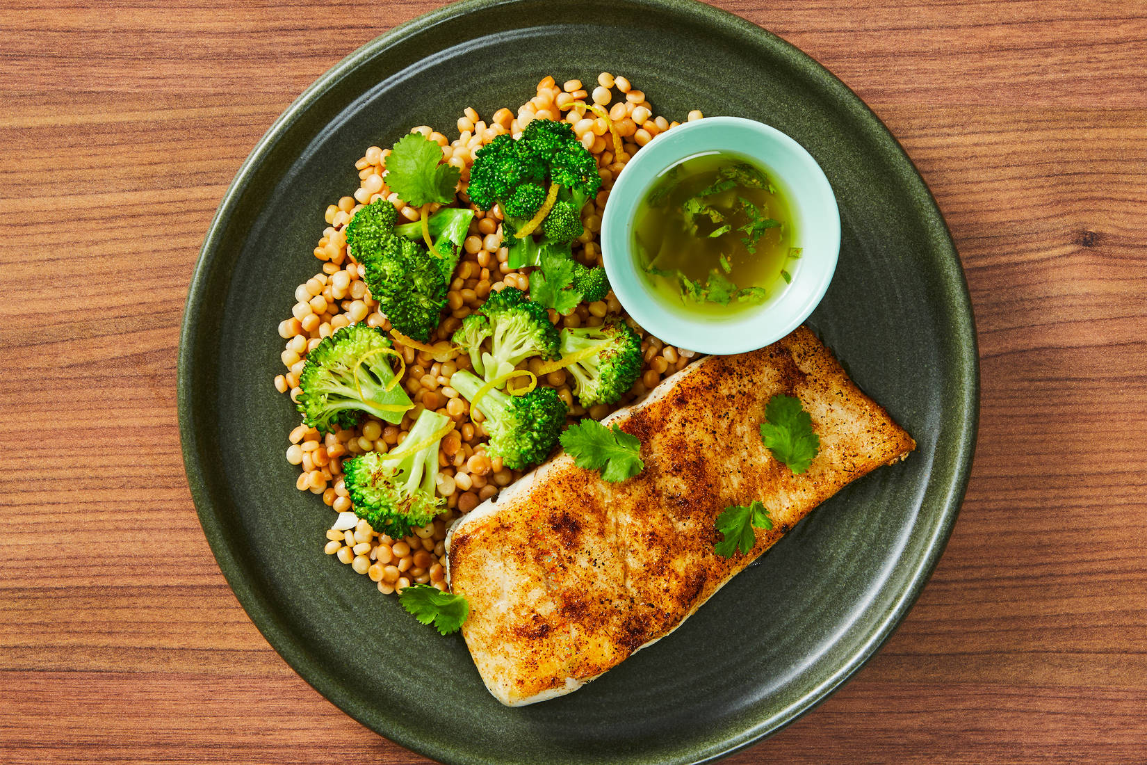 Barramundi with Zesty Cilantro Sauce