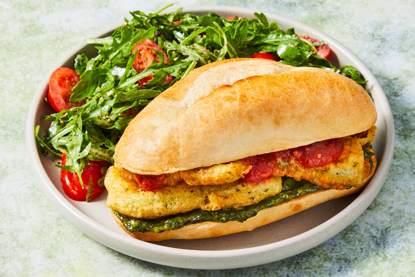 Crispy Italian Zucchini Hoagies