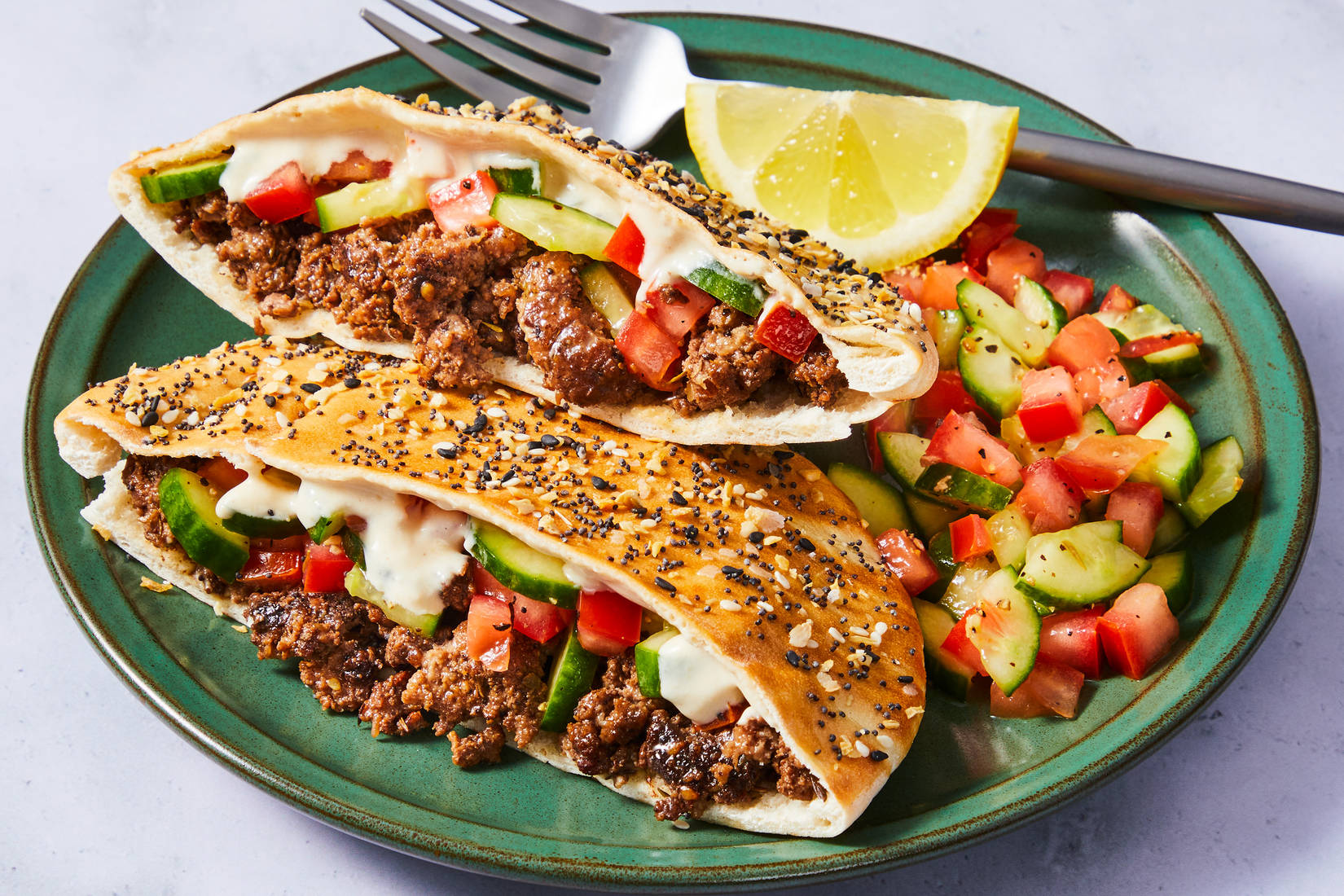 Everything-Spiced Za'atar Beef Pitas