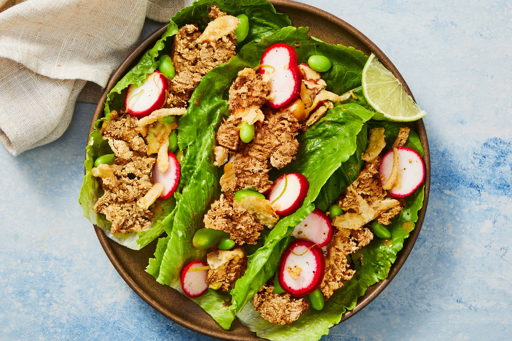 Creamy Green Curry Turkey Lettuce Wraps