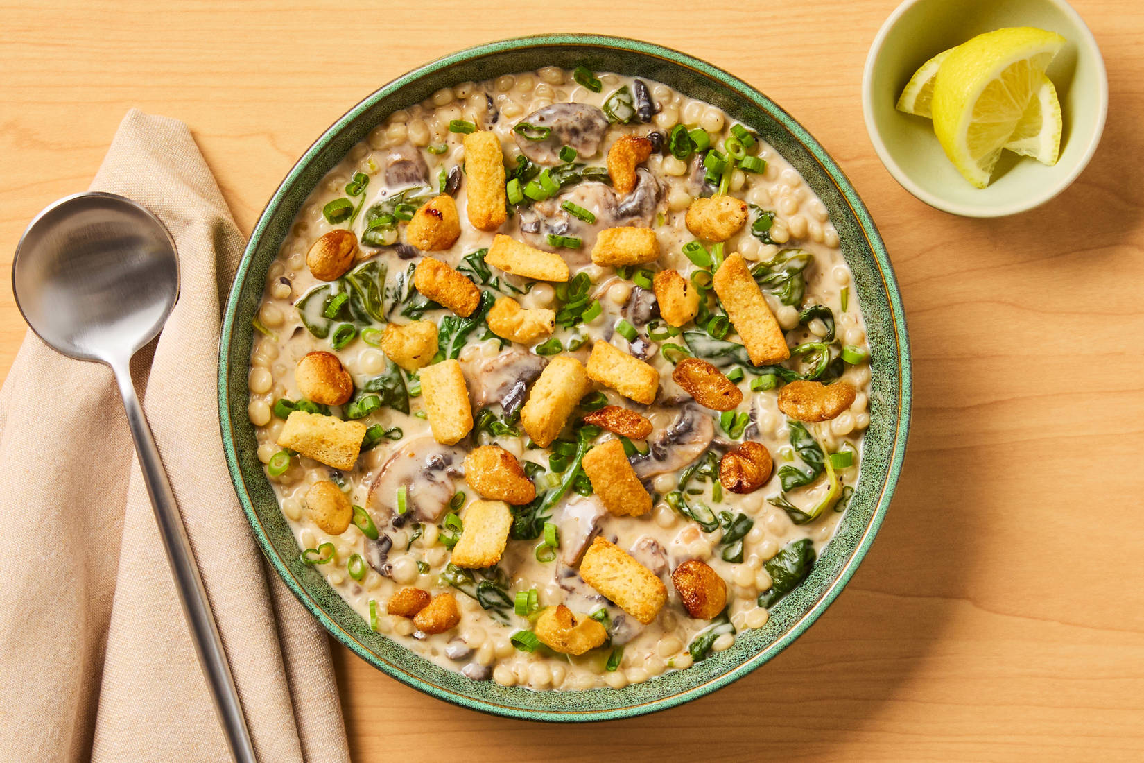 Mushroom, Chicken & Couscous Chowder 