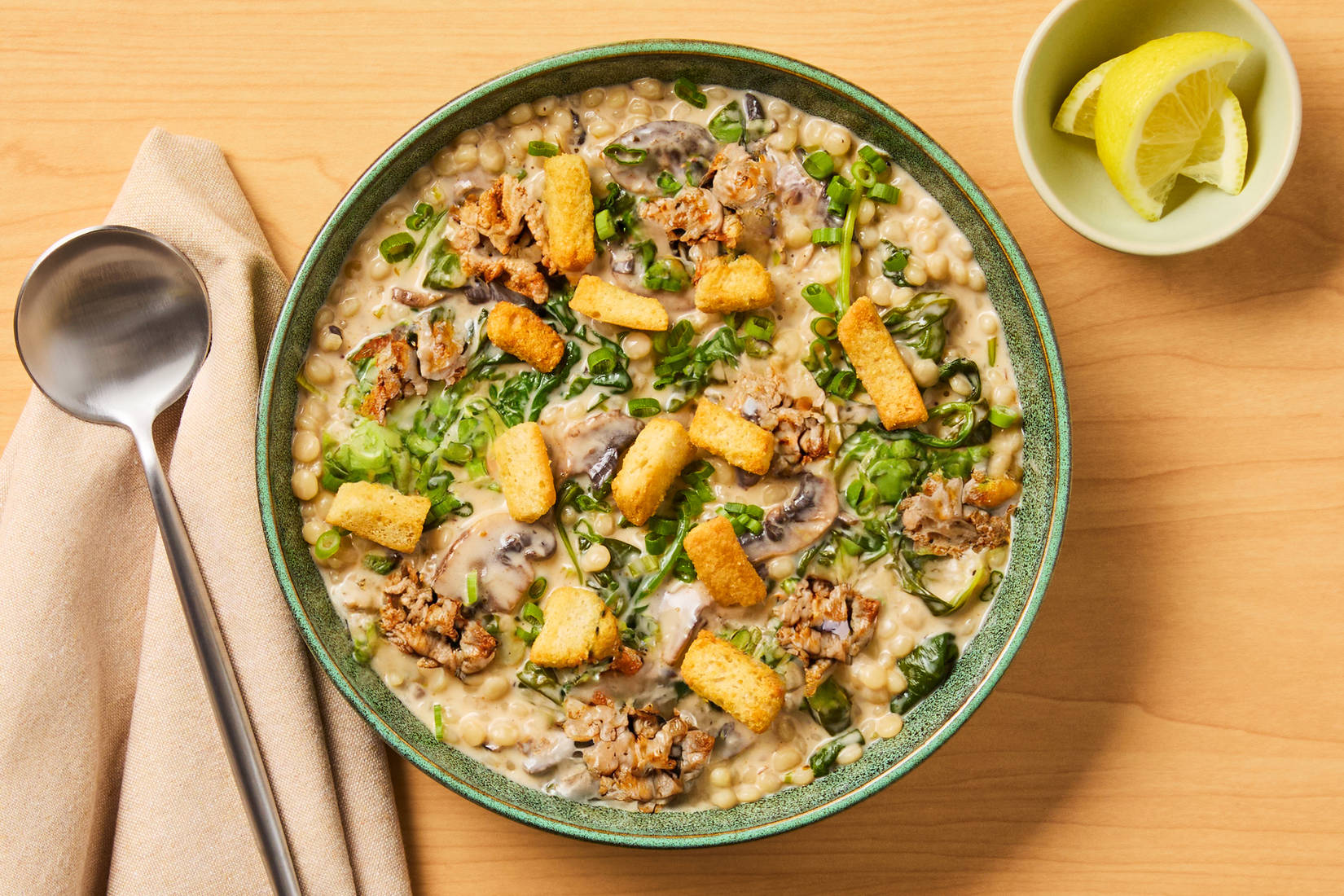 Mushroom & Chicken Sausage Chowder 