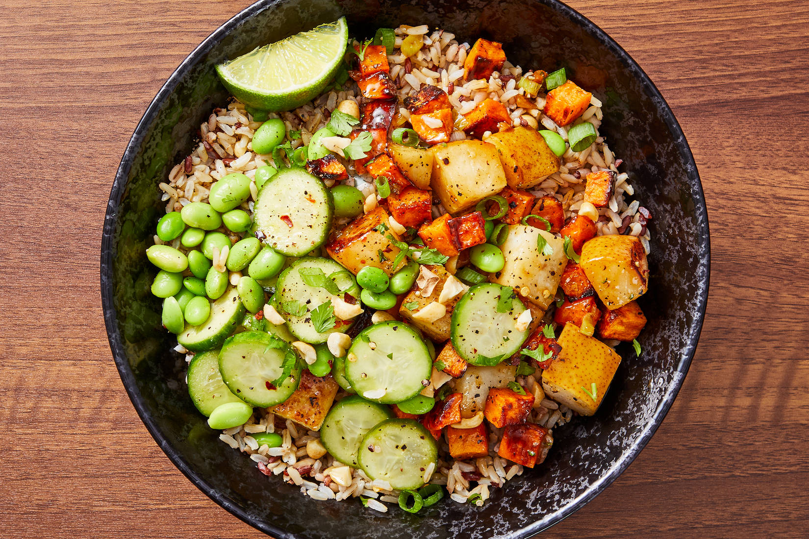 Thai Sweet Potato & Edamame Grain Bowls