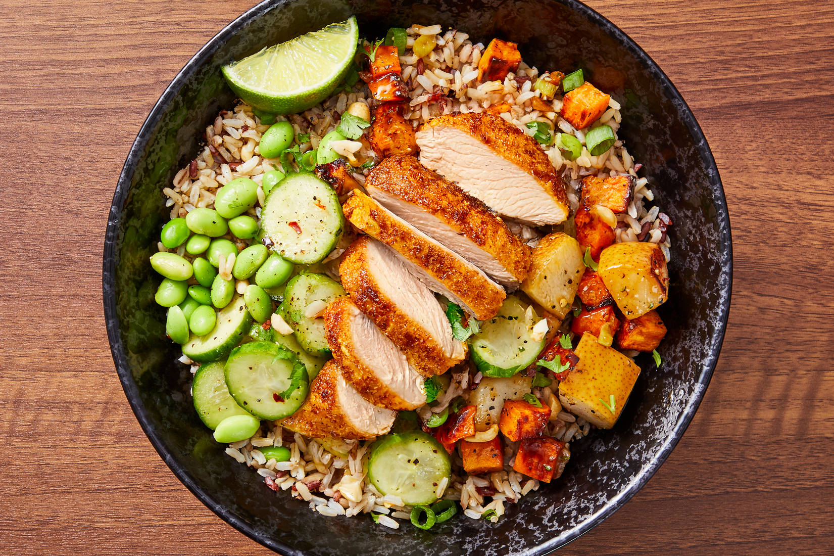 Thai Chicken & Edamame Grain Bowls