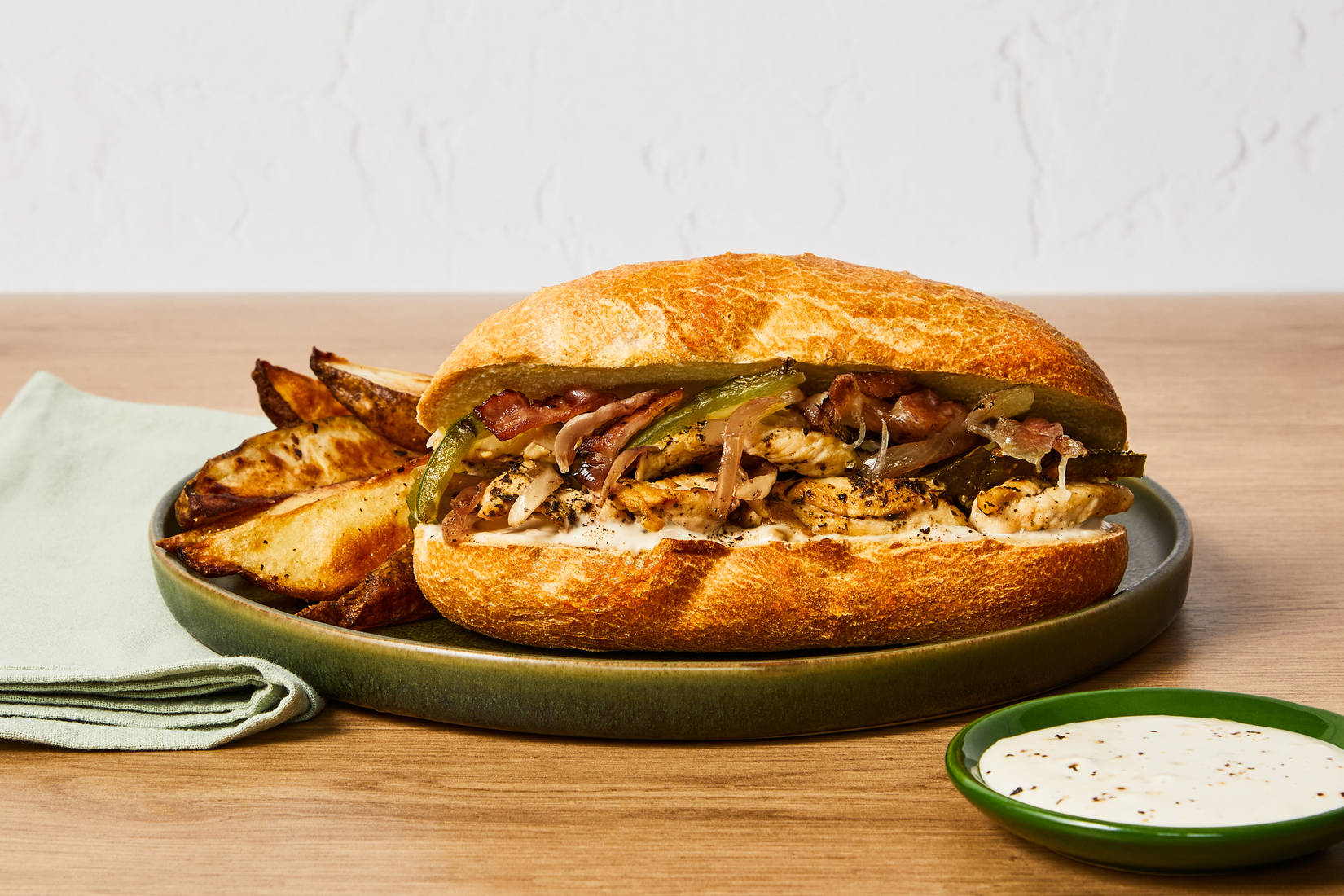 Italian Chicken, Bacon & Pepper Sandos