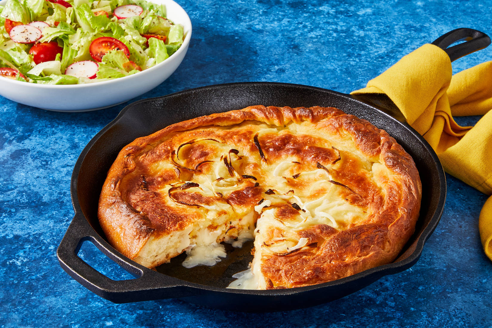 Argentine-Inspired Fugazzeta Skillet