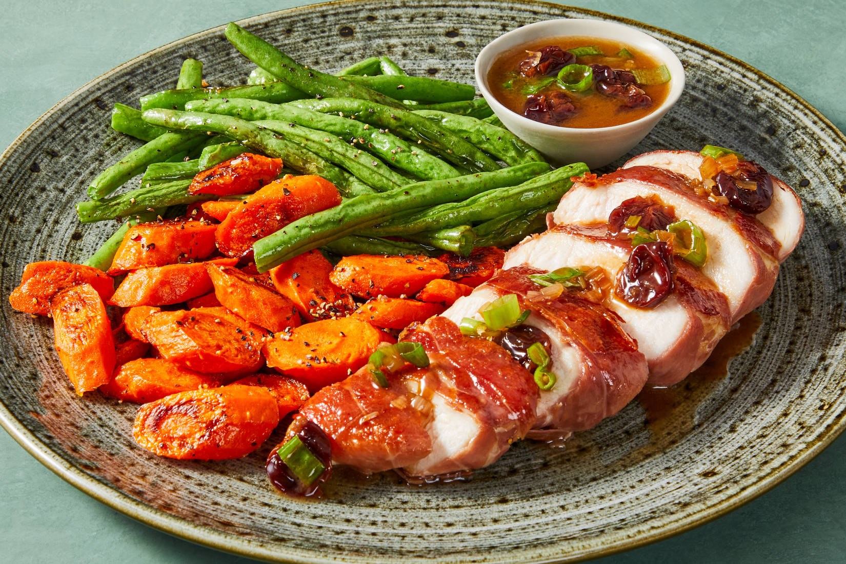 Prosciutto Chicken with Cherry Gastrique