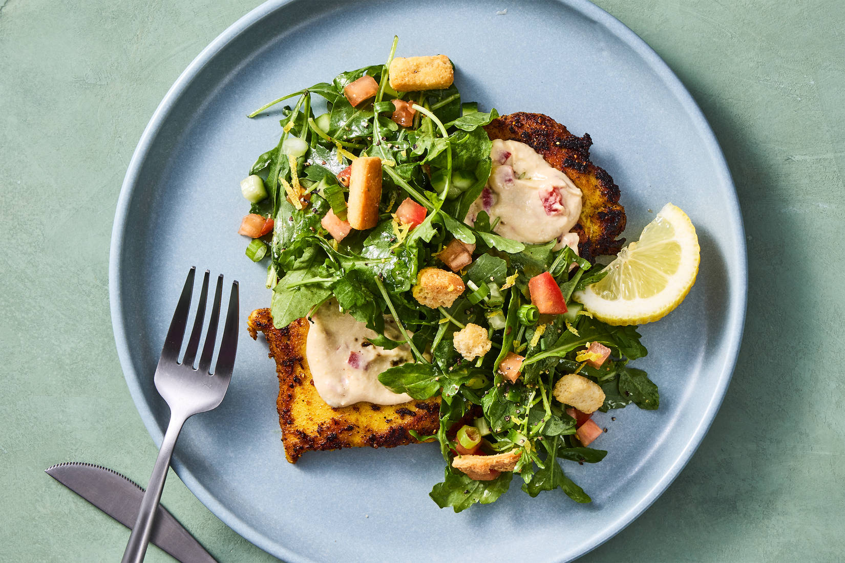 Shawarma-Spiced Chicken Paillard