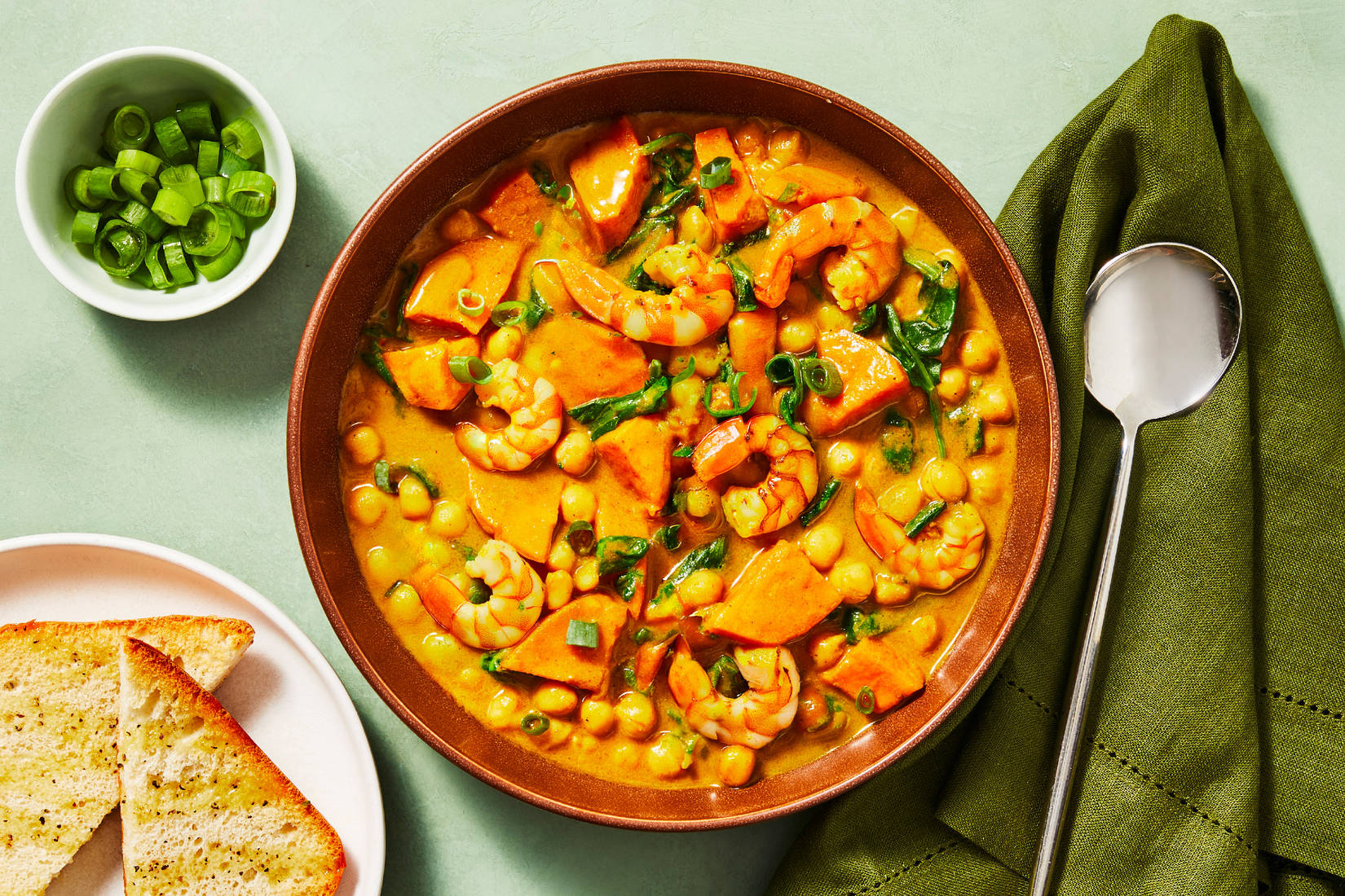 Shrimp & Chickpea Coconut Curry Stew