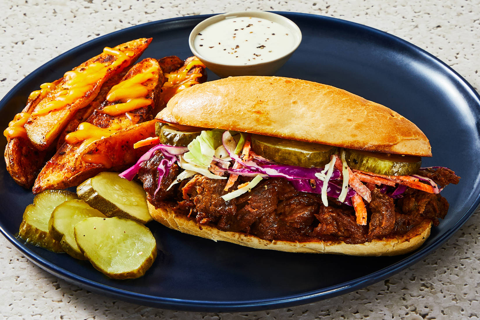 BBQ Pulled Mushroom Sandwiches