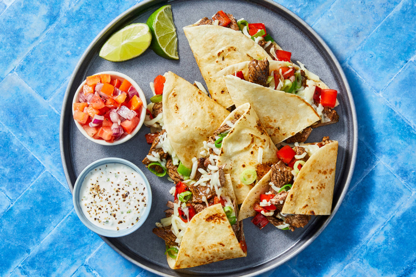 Cheesy Steak Quesadillas