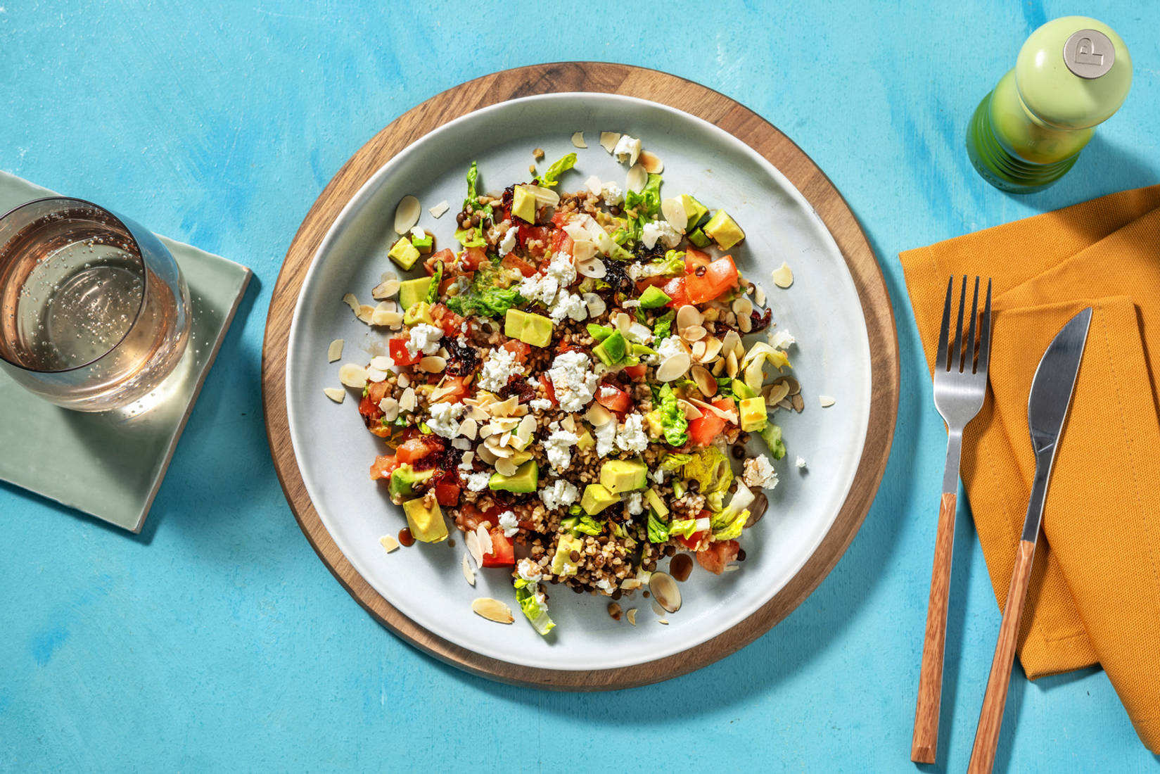 Salade de lentilles & boulgour à la turque