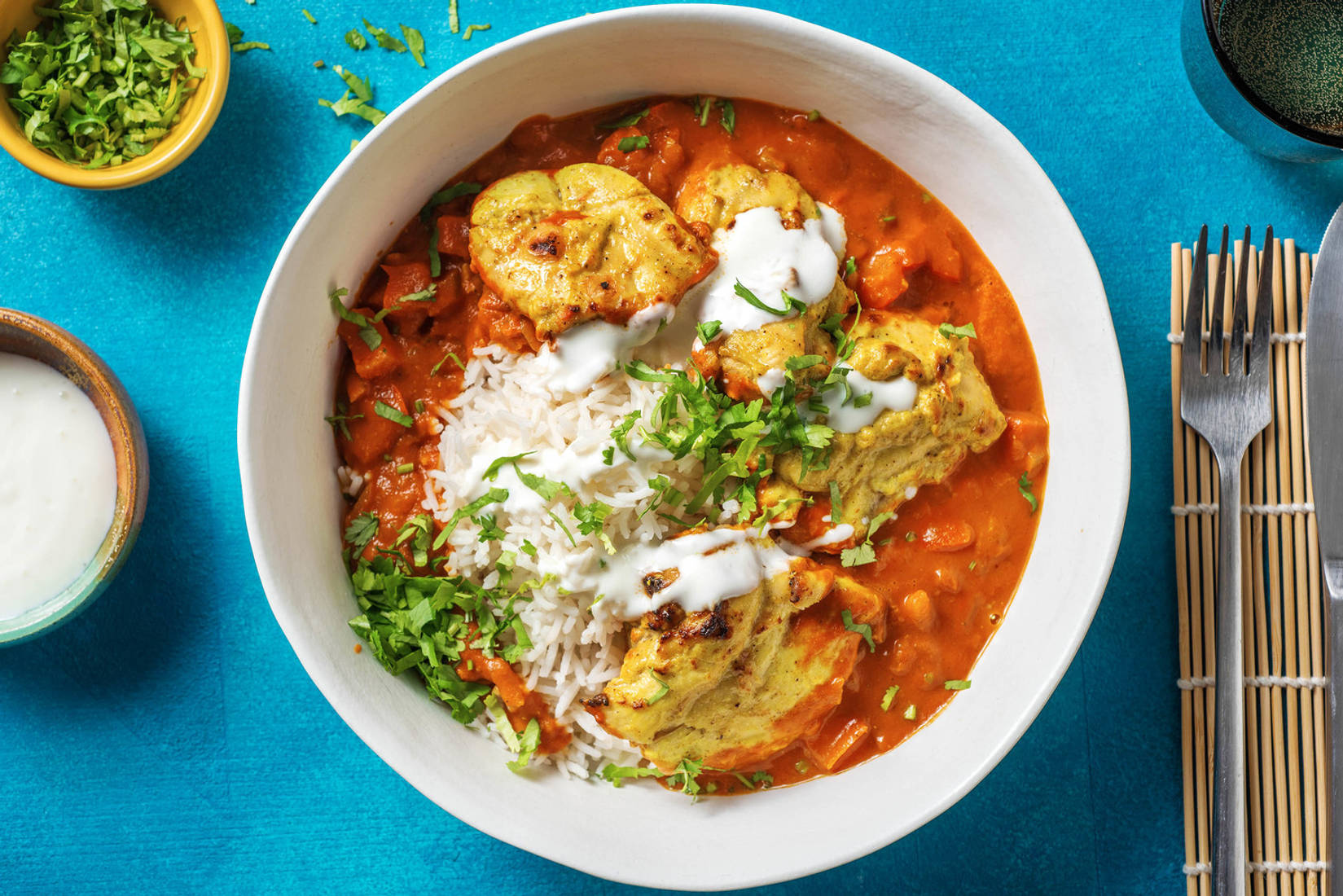 Poulet tikka masala & riz basmati