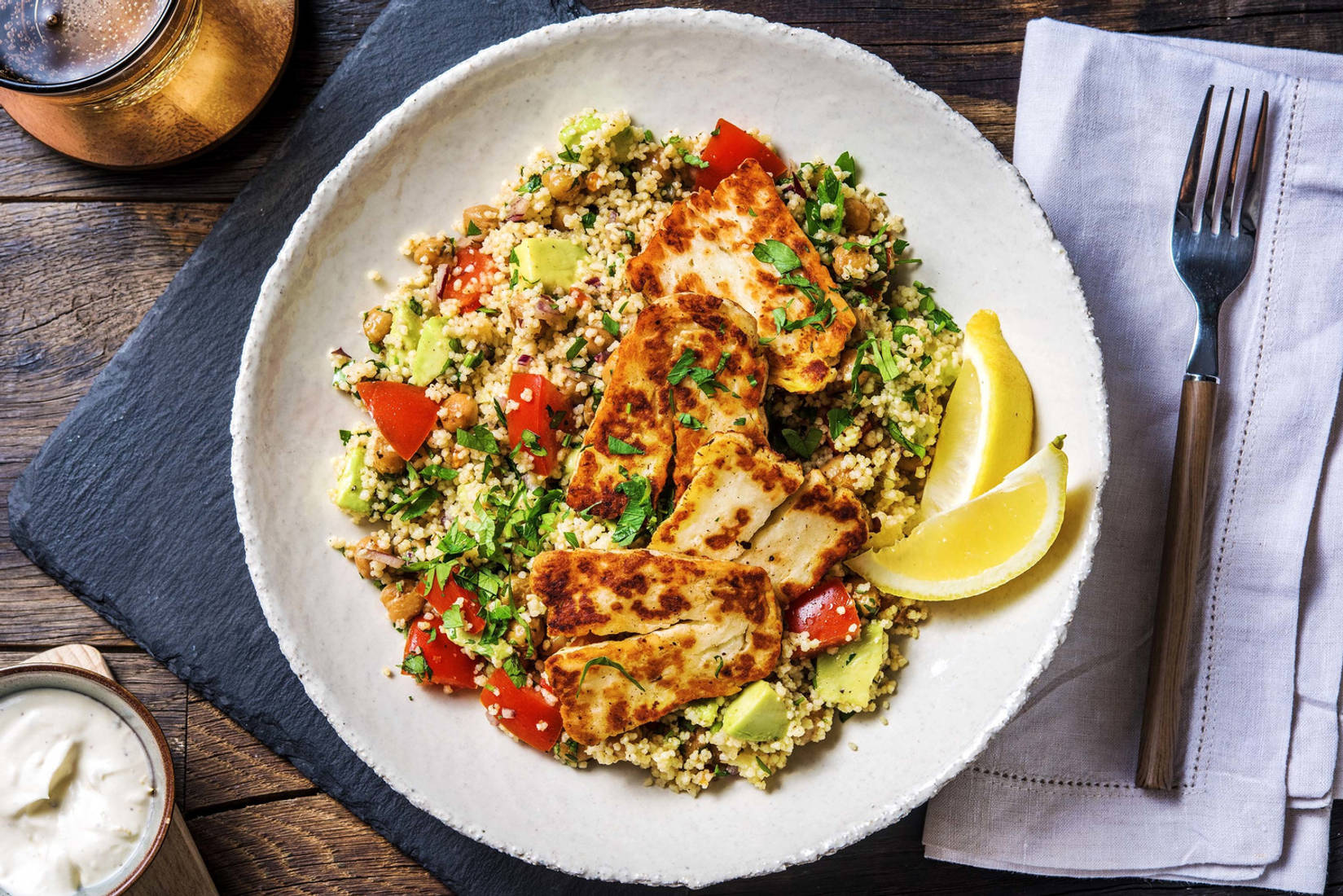 Kryddig kikärtssallad